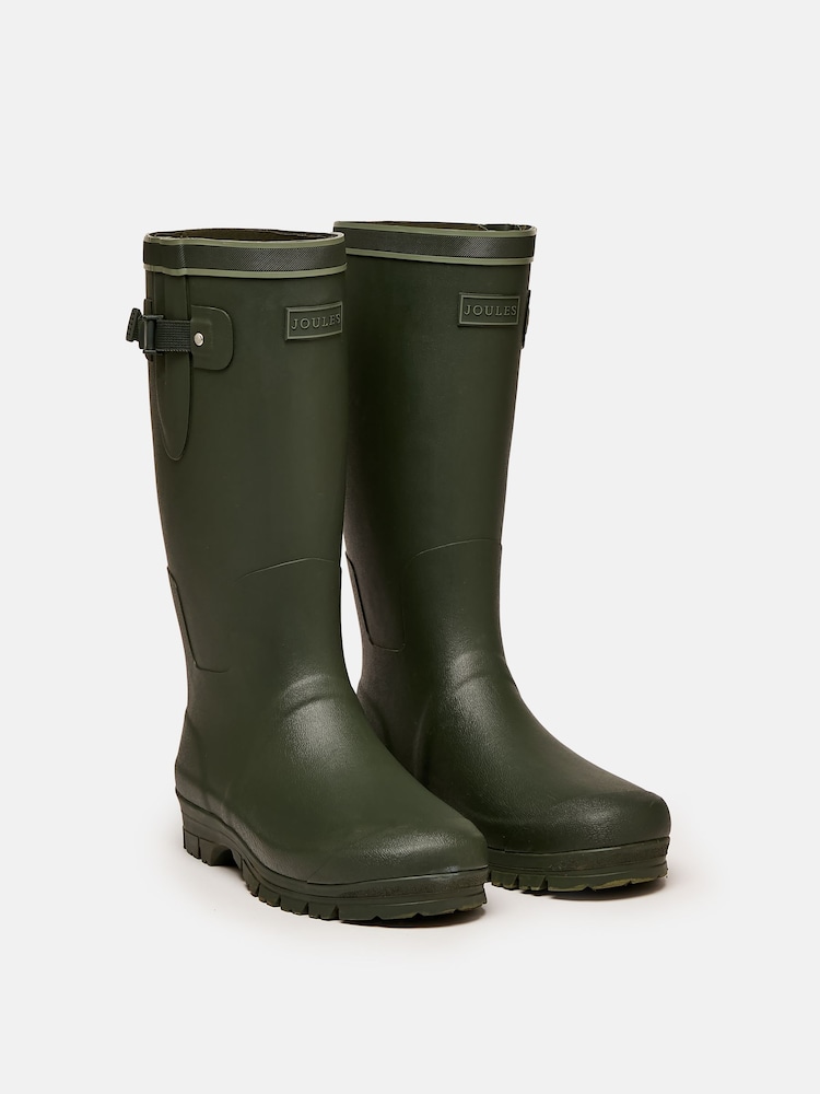 Joules Eckland Green Adjustable Neoprene Lined Tall Wellies - Image 2 of 6