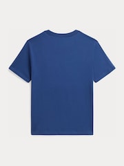 Bleu - T-shirt à manches courtes en jersey Polo Ralph Lauren - Image 3 sur 3