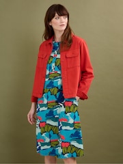 Seasalt Cornwall Blue Sea Call A-Line Dress - Image 4 of 6