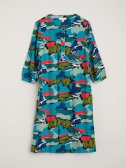 Seasalt Cornwall Blue Sea Call A-Line Dress - Image 5 of 6