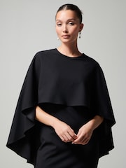 Black Cape Maxi Dress - Image 4 of 6
