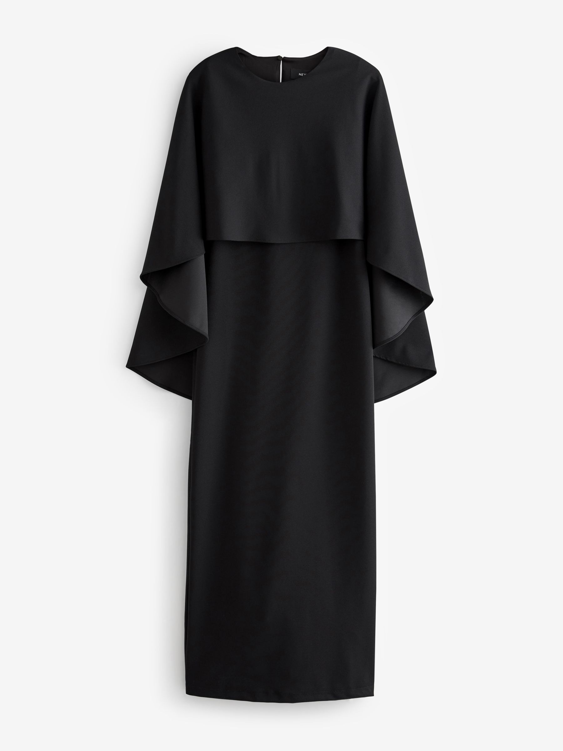 Black cape dress clearance