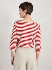 Seasalt Cornwall Red Sailor Top - Image 2 of 5