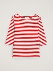Seasalt Cornwall Red Sailor Top - Image 4 of 5
