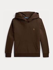 Polo Ralph Lauren Brown Logo Jersey Hoodie - Image 1 of 2