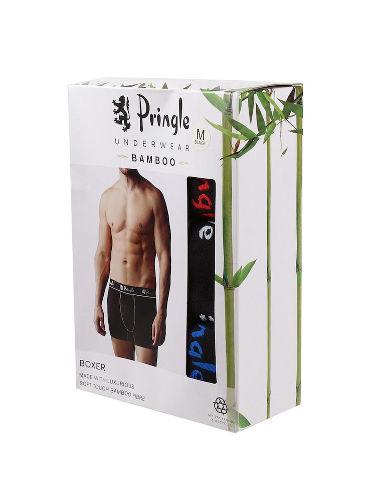 Pringle Black Bamboo Trunks 3 Pack - Image 7 of 7