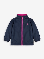JoJo Maman Bébé Pink Meadow 4-in-1 Waterproof Polarfleece Jacket - Image 3 of 9
