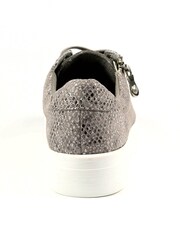 Lunar Silver Judd Faux Leather Trainers - Image 5 of 7