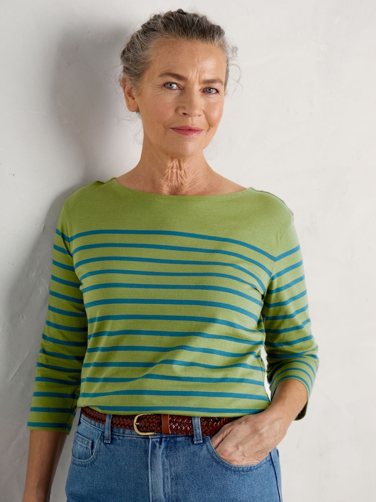 Seasalt Cornwall Green Sailor Top - Image 1 of 5
