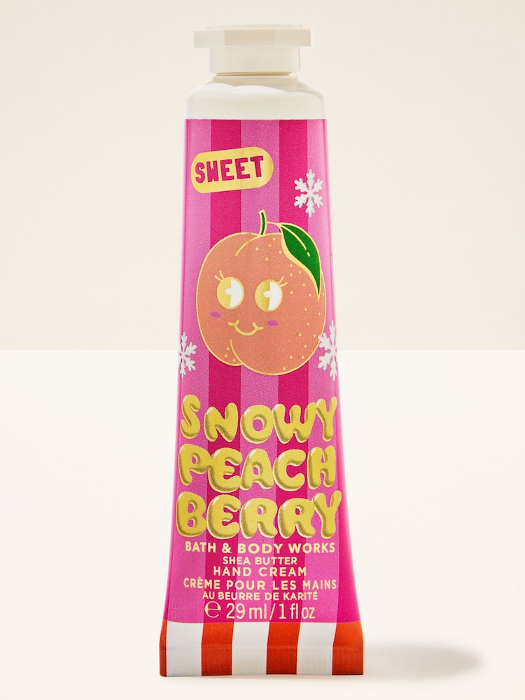 Bath & Body Works Snowy Peach Berry Hand Cream 29ml - Image 1 of 2