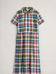 Seasalt Cornwall Black Fleet Checked Midi Dress - Image 4 of 5