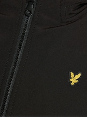 Lyle & Scott Black Soft Shell Hooded Jacket - Image 6 of 6