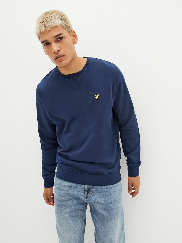 Lyle & Scott Navy Crew Neck Sweatshirt - Image 1 of 9