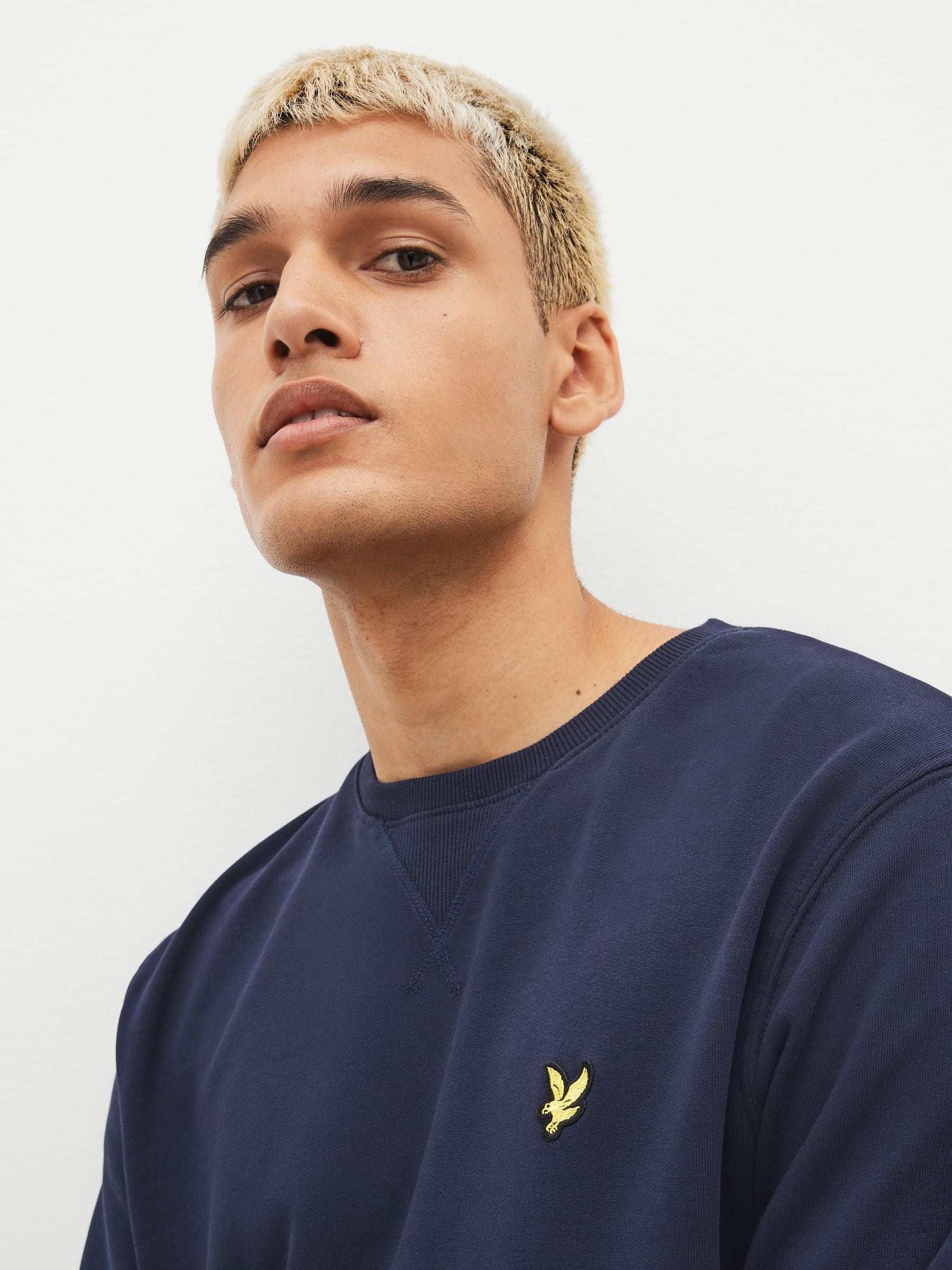Buy Lyle & Scott Navy Crew Neck Sweatshirt from Next USA