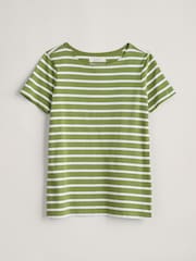 Grün - Seasalt Cornwall Sailor Gestreiftes T-Shirt - Bild 4 von 5