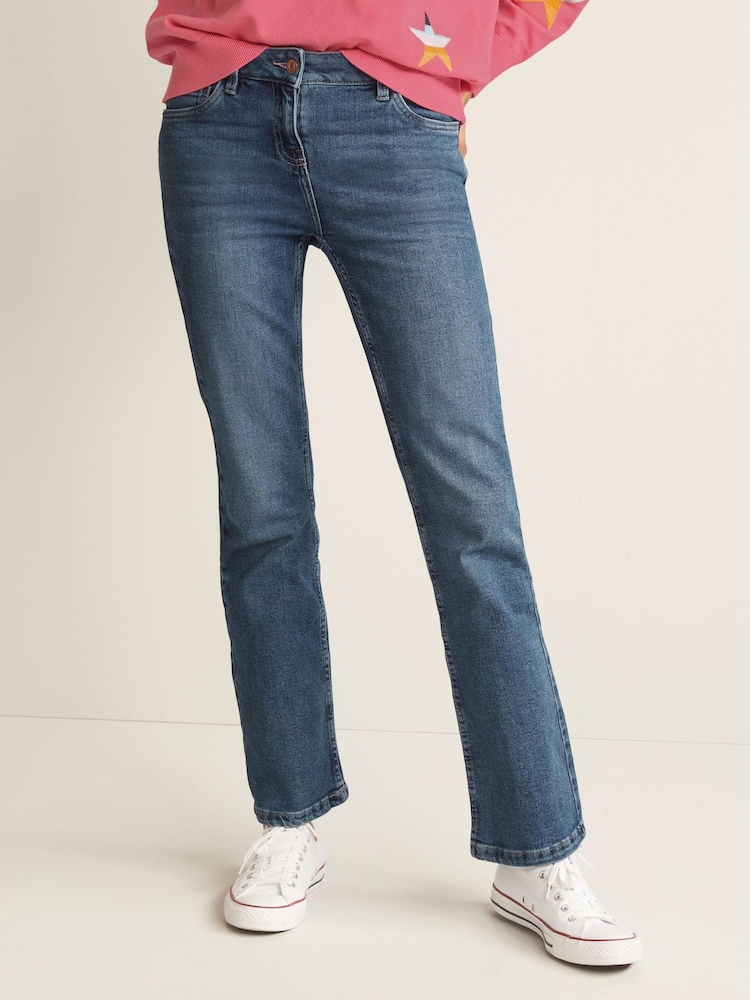 Mid Blue Denim Bootcut Jeans - Image 1 of 4