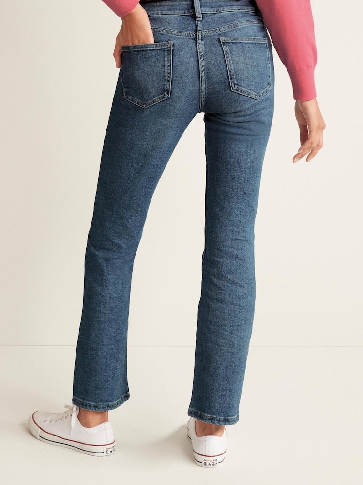 Mid Blue Denim Bootcut Jeans - Image 2 of 4