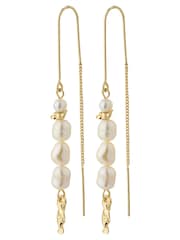 PILGRIM Gold Berthe Dangle Pearl Earrings - Image 1 of 4