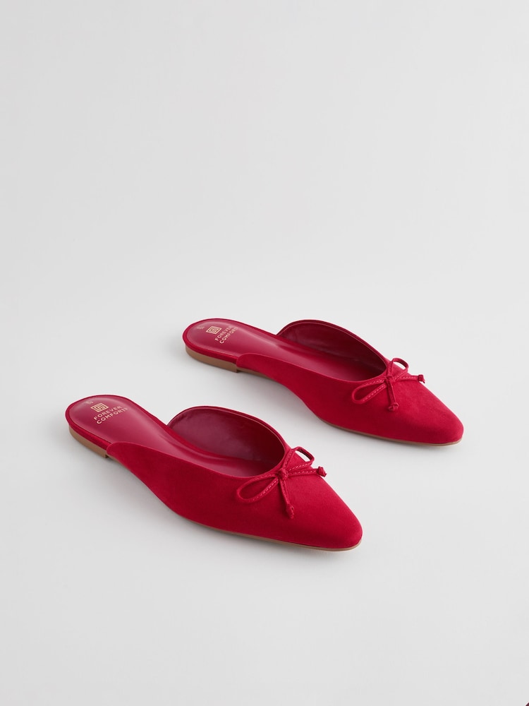 Rot - Forever Comfort® Slipper mit Schleife - Bild 1 von 7 Rot - Forever Comfort® Slipper mit Schleife - Bild 1 von 7