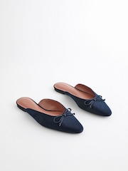 Navy Forever Comfort® Bow Mules - Image 2 of 6
