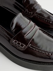 Burgundy Red Forever Comfort® Leather Chunky Loafers - Image 6 of 7