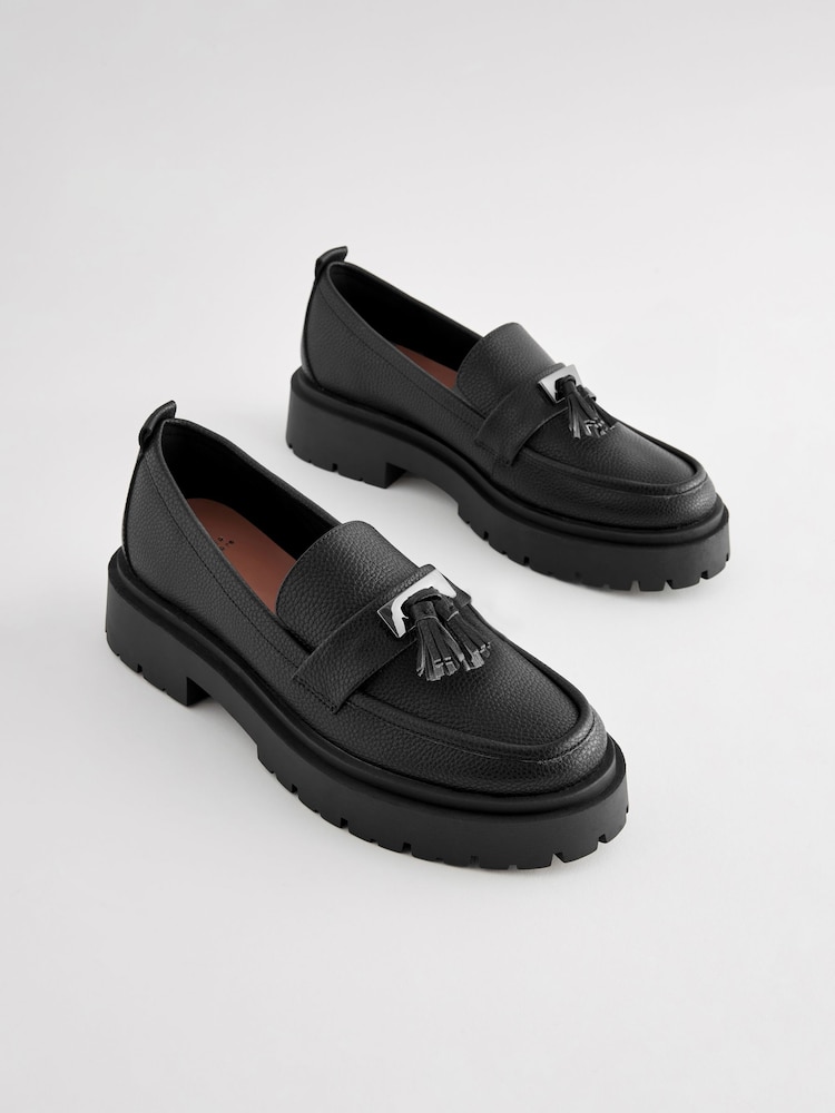 Black Forever Comfort® Chunky Tassel Loafers - Image 4 of 8