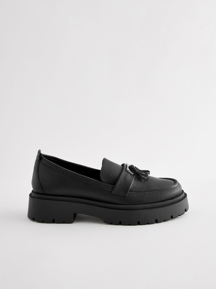 Black Forever Comfort® Chunky Tassel Loafers - Image 5 of 8