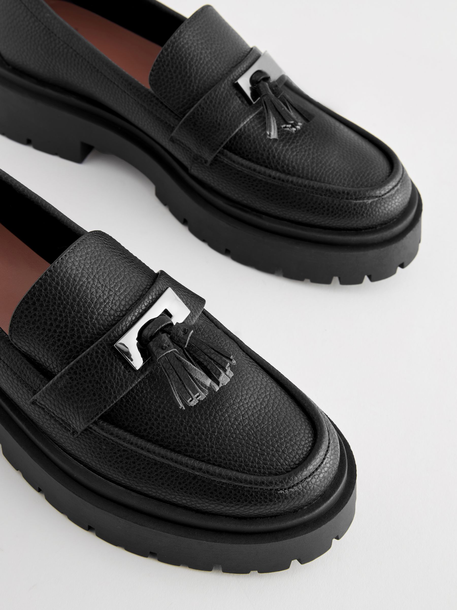 【サイズ3（27.0cm適）】CTHY LEATHER FACET LOAFER Buy Black Extra Wide Fit Forever Comfort® Chunky Patent