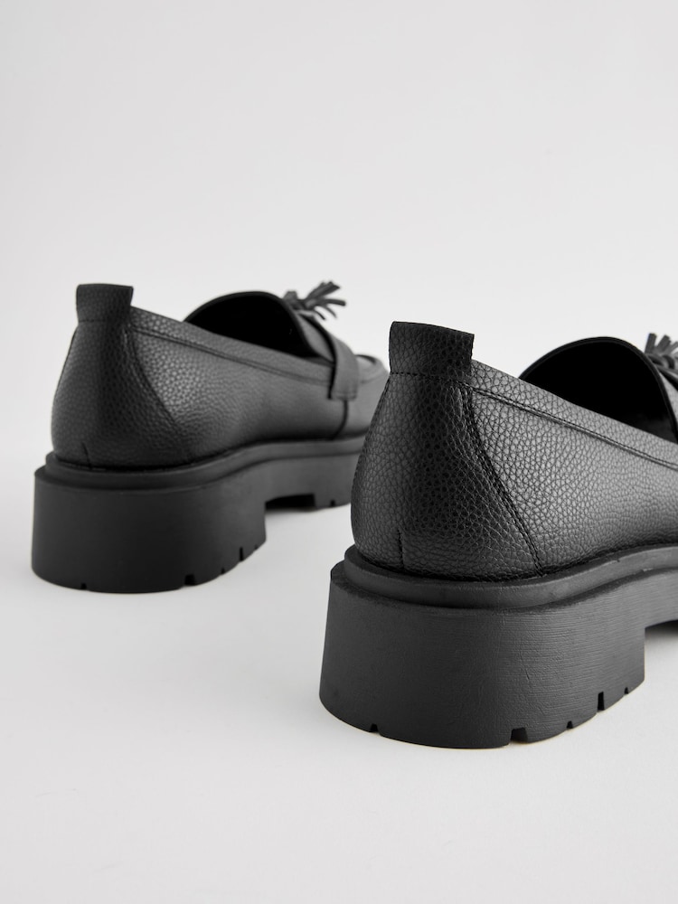 Black Forever Comfort® Chunky Tassel Loafers - Image 7 of 8