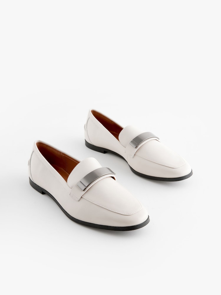 Bone Leather Forever Comfort® Slim Hardware Loafers - Image 1 of 5