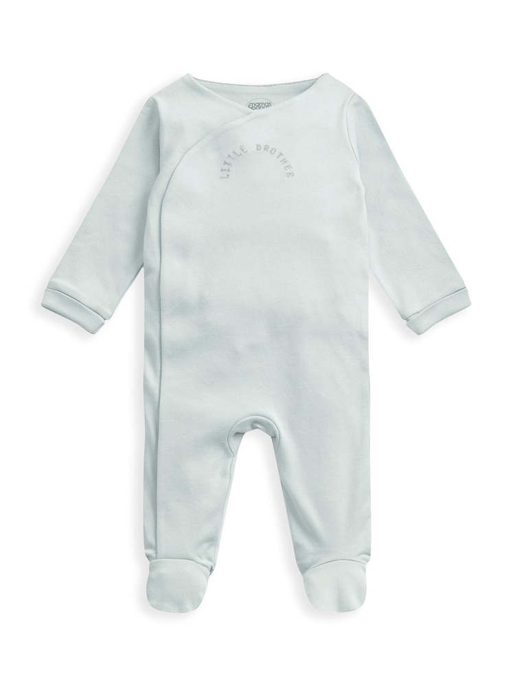 Mamas & Papas Little Brother/Sister 100% Cotton Sleepsuit - Image 2 of 2