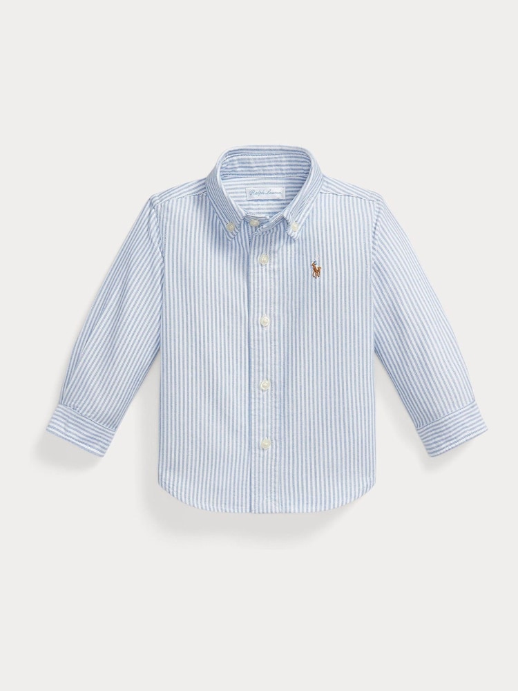 Polo Ralph Lauren Blue Button Down Oxford Shirt - Image 1 of 3 Polo Ralph Lauren Blue Button Down Oxford Shirt - Image 1 of 3