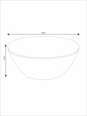 French Connection Mango Wood Drum Coffee Table - Image 4 of 6