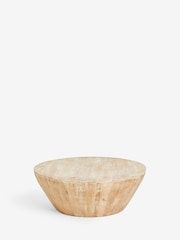 French Connection Mango Wood Drum Coffee Table - Image 6 of 6