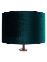 Pacific Green Bow 30cm Velvet Cylinder Shade - Image 1 of 2