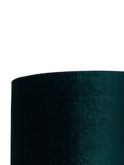 Pacific Green Bow 30cm Velvet Cylinder Shade - Image 2 of 2