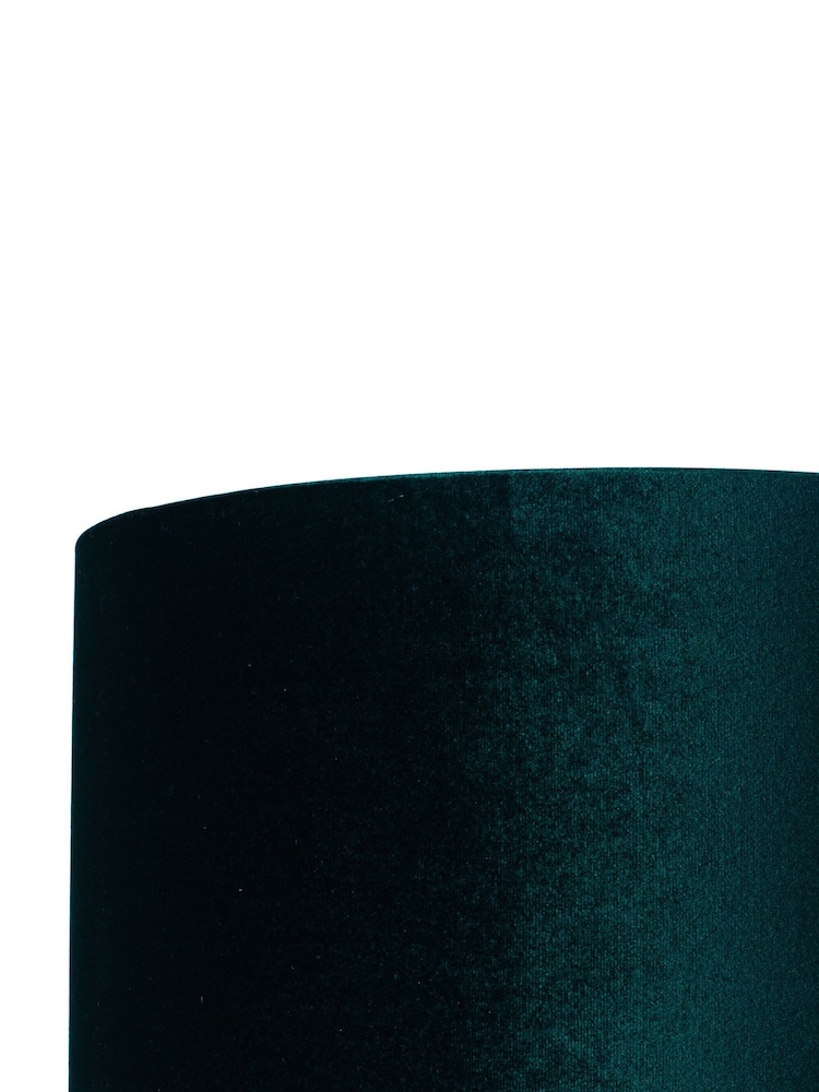 Pacific Green Bow 30cm Velvet Cylinder Shade - Image 2 of 2