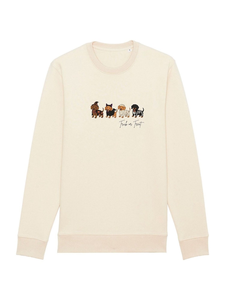 Personalised Kids Trick or Treat Halloween Sweatshirt by Koko Blossom - Image 1 of 1 Personalised Kids Trick or Treat Halloween Sweatshirt by Koko Blossom - Image 1 of 1