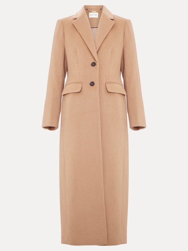 Phase Eight Brown Lydia Maxi Coat - Image 9 of 9