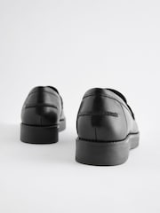 Black Forever Comfort® Leather Chunky Loafers - Image 3 of 5