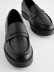 Black Forever Comfort® Leather Chunky Loafers - Image 4 of 5