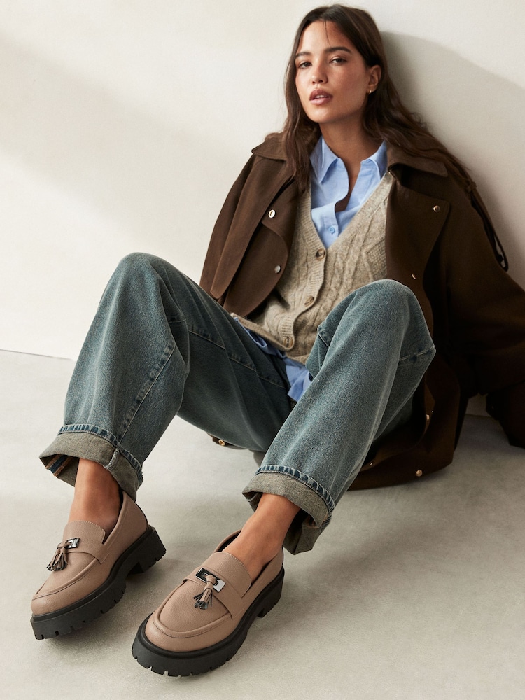 Nerzbraun - Forever Comfort®, Loafer mit Quasten und dicker Sohle - Bild 1 von 9 Nerzbraun - Forever Comfort®, Loafer mit Quasten und dicker Sohle - Bild 1 von 9