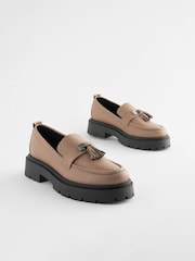 Mink Brown Forever Comfort® Chunky Tassel Loafers - Image 4 of 9