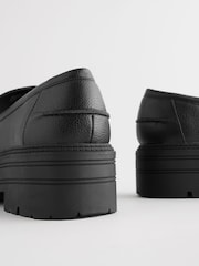 Black Forever Comfort Chunky Fringe Loafers - Image 8 of 10