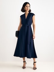 Phase Eight Blue Julie Midi Dress - Image 1 of 6