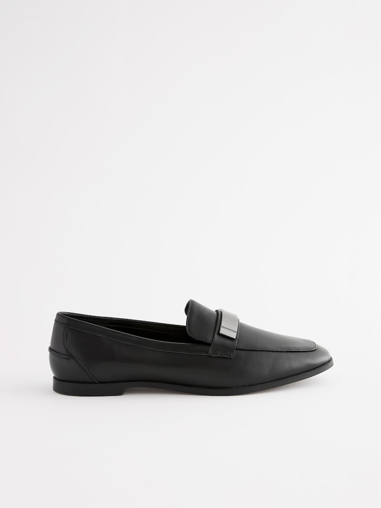 črna - Usnje Forever Comfort® Slim Hardware mokasini - Slika 2 iz 6