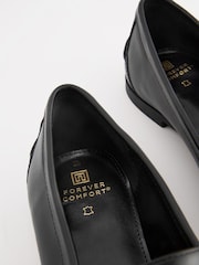 črna - Usnje Forever Comfort® Slim Hardware mokasini - Slika 4 iz 6