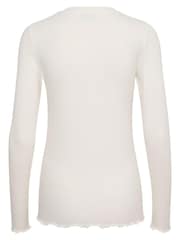 Kaffe Drew Long Sleeve Rib Knit T-Shirt - Image 5 of 5