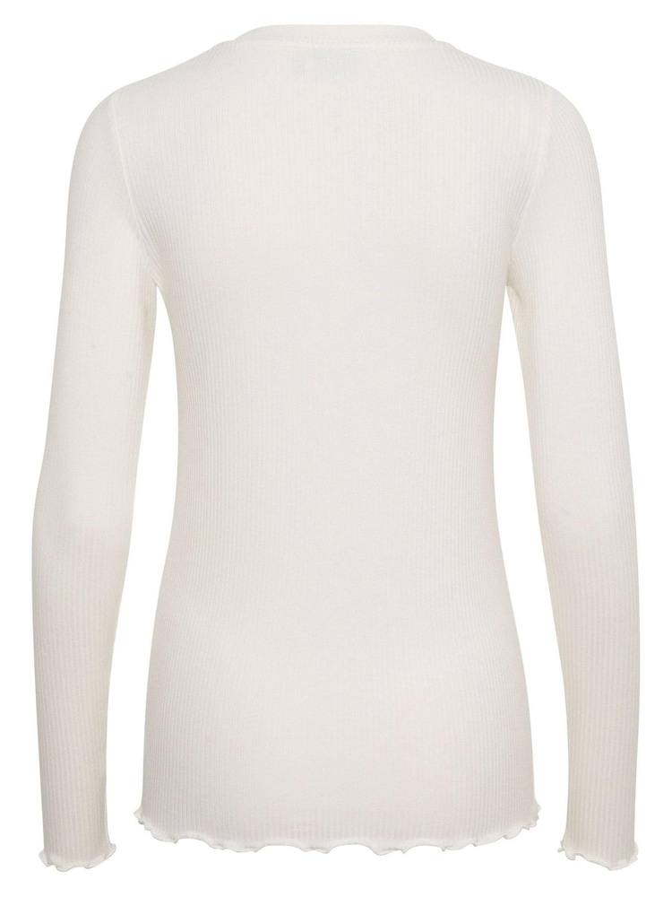 Kaffe Drew Long Sleeve Rib Knit T-Shirt - Image 5 of 5