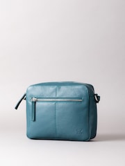 Lakeland Leather Blue Dark Alston Boxy Leather Cross-Body Bag - Image 1 of 6